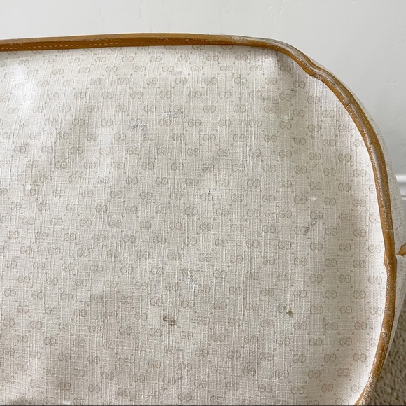 Gucci 70s Weekender Large Bag Micro Monogram Cream Tan - Picture 13 of 16